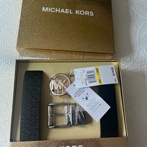 Michael Kors Silver and Gold Belt Belt Set